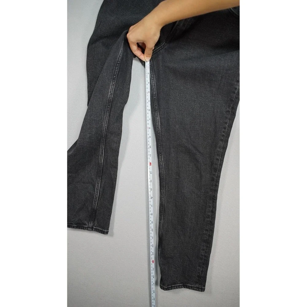 Abercrombie &‎ Fitch The 90s Straight High Rise Jeans Womens 27 Black Wash Denim